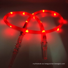 El más nuevo 1.8m LED rojo linterna de silicona Hookah Shisha manguera (ES-HH-015-2)